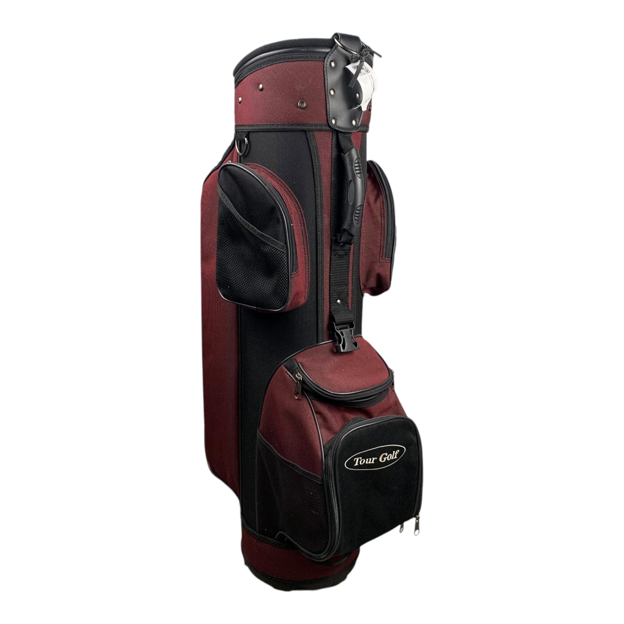 Tour Golf Cartbag / Kastanienbraun/Schwarz / 6 Fächer