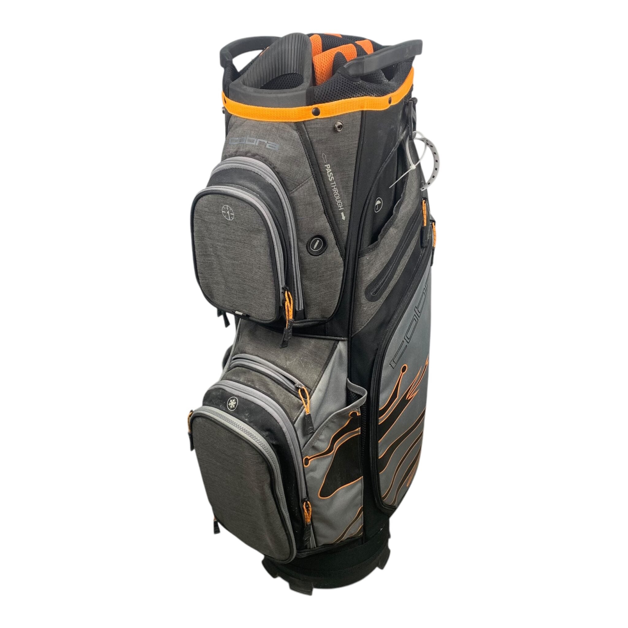 Cobra Cartbag / Grau/Orange / 14 Fächer