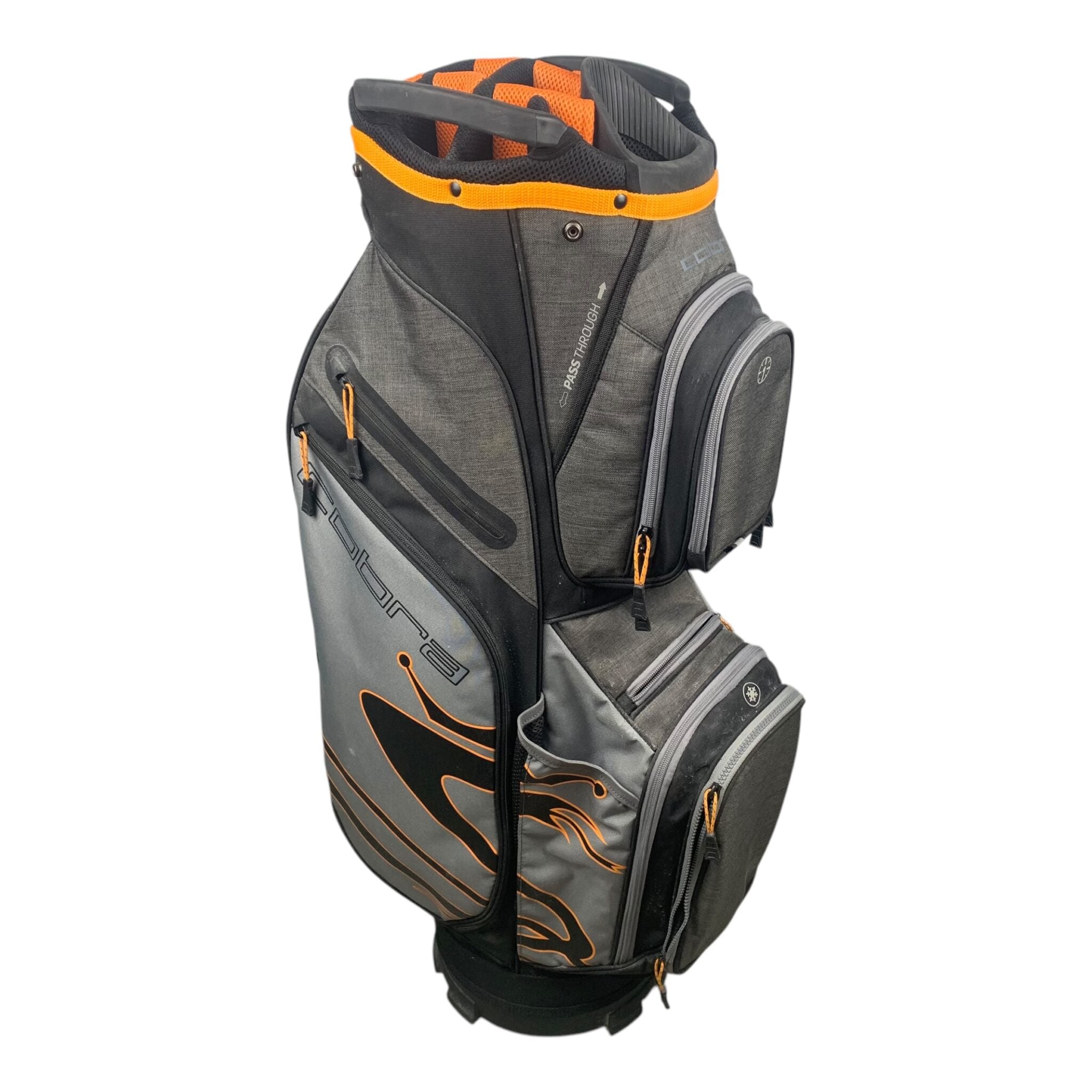 Cobra Cartbag / Grau/Orange / 14 Fächer