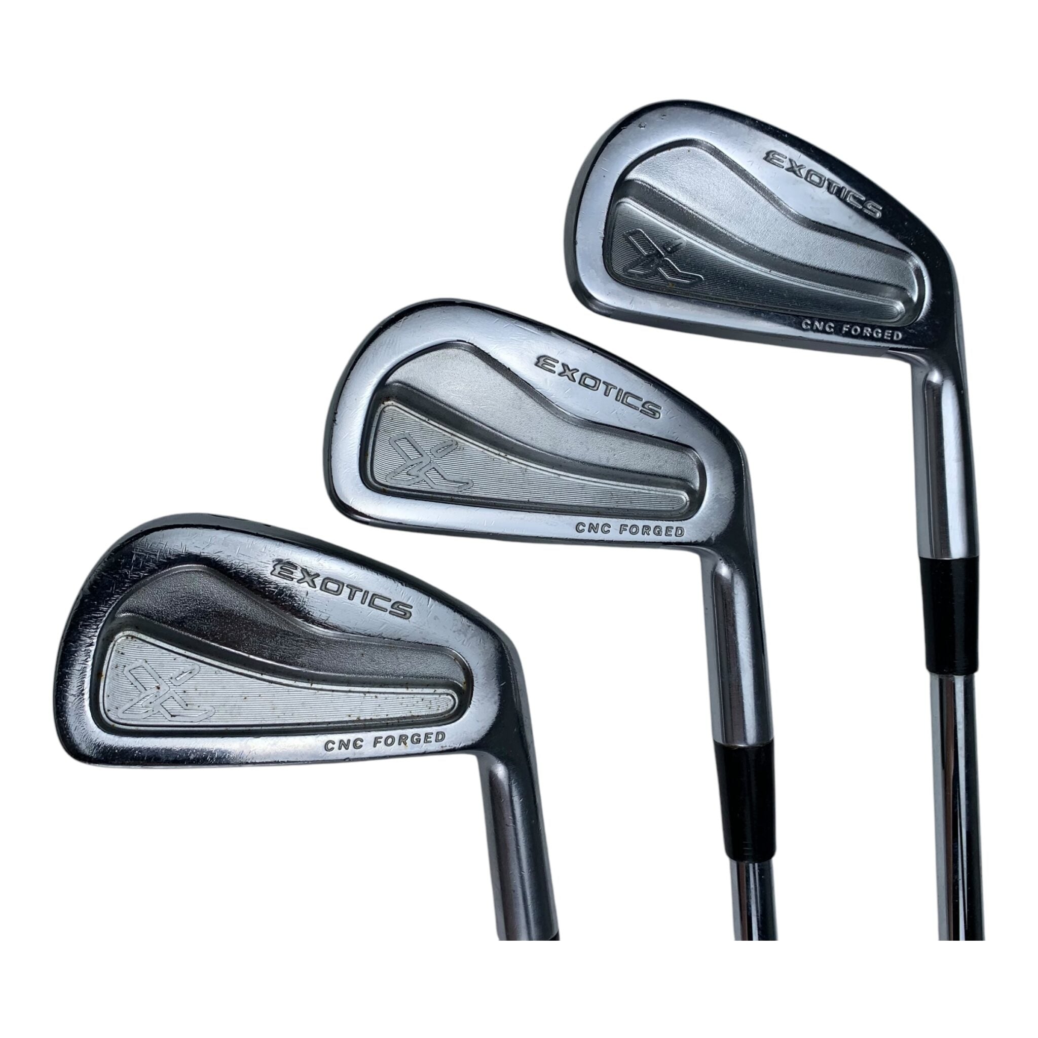 Exotics Tour Edge Forged Eisenset / Flex Stiff / 3-PW / Stahl