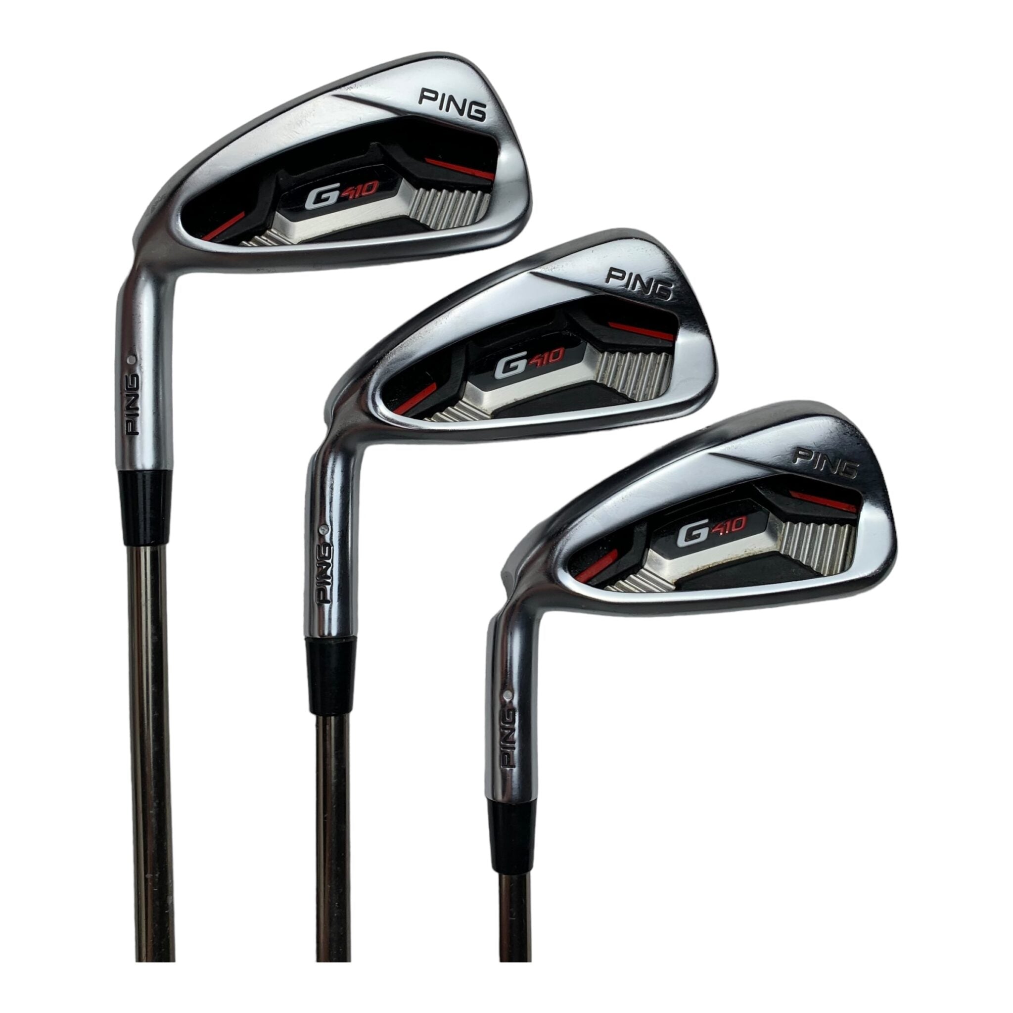 Ping G410 Eisensatz LINKS / Flex Regular / 5-W+U+S+L / Graphit