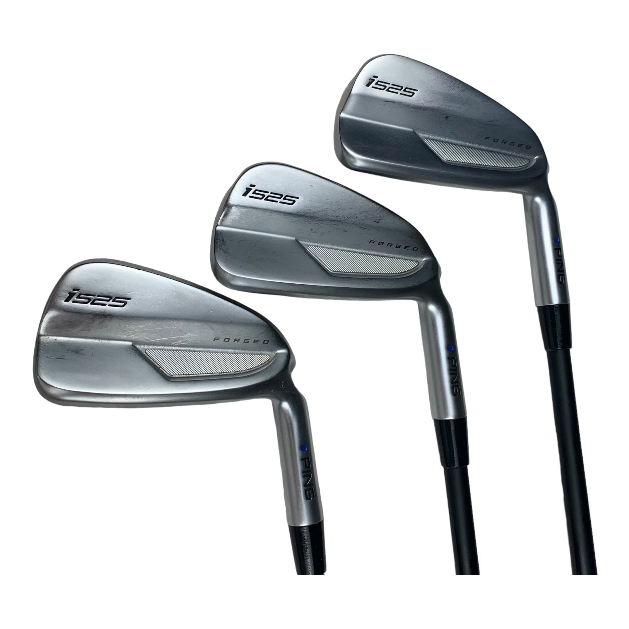 Ping i525 Eisensatz / Flex A (Senior) / 5-PW / Graphit / Lie = Blue Dot (1 Upright)