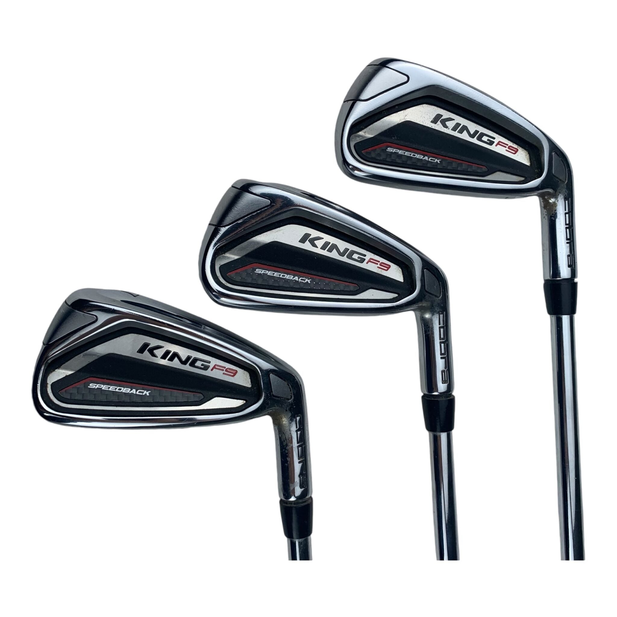 Cobra King F9 SpeedBack Eisensatz / Flex Stiff - Stahl / 5-P