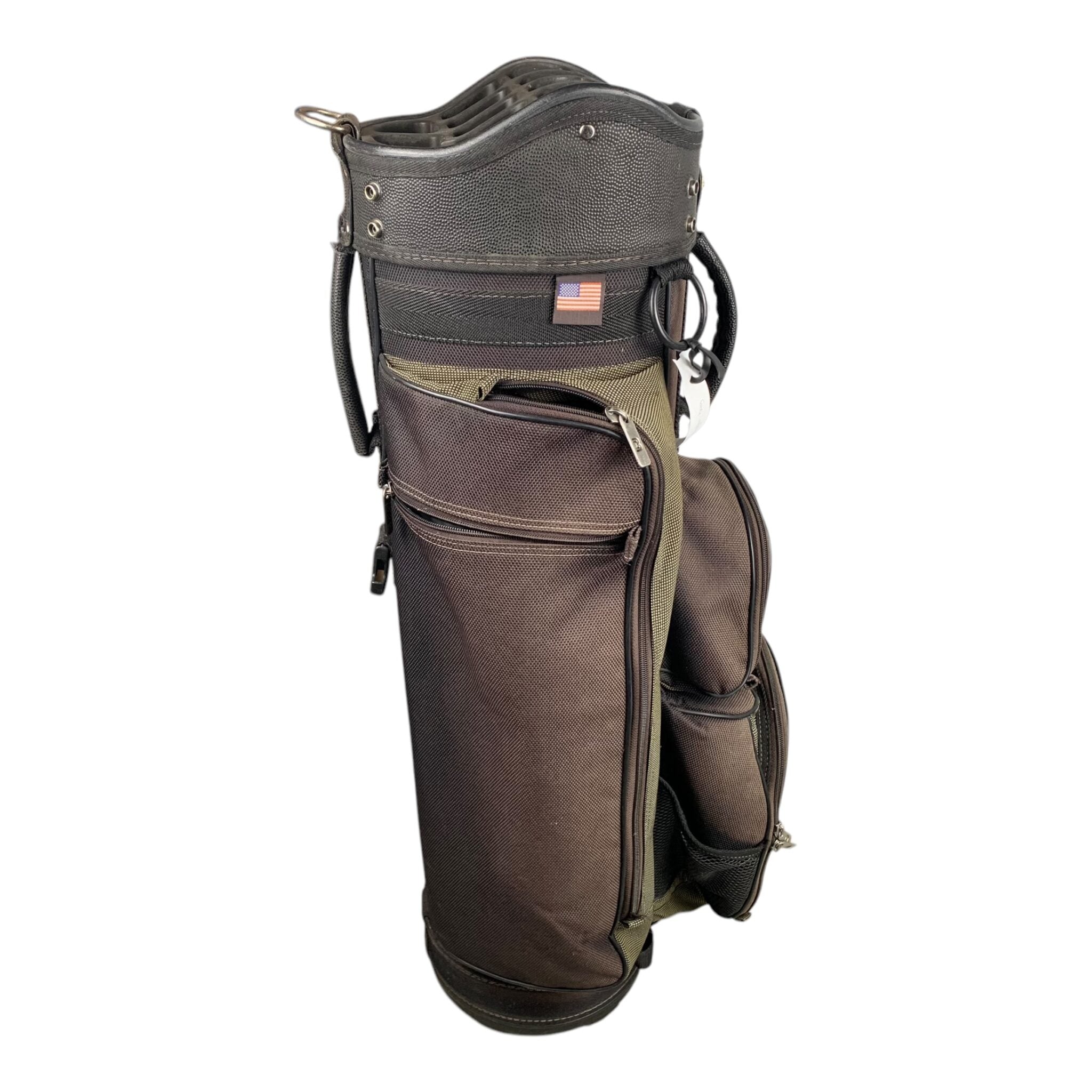 Bennington Cart Bag / Army/Schwarz / 14 Fächer