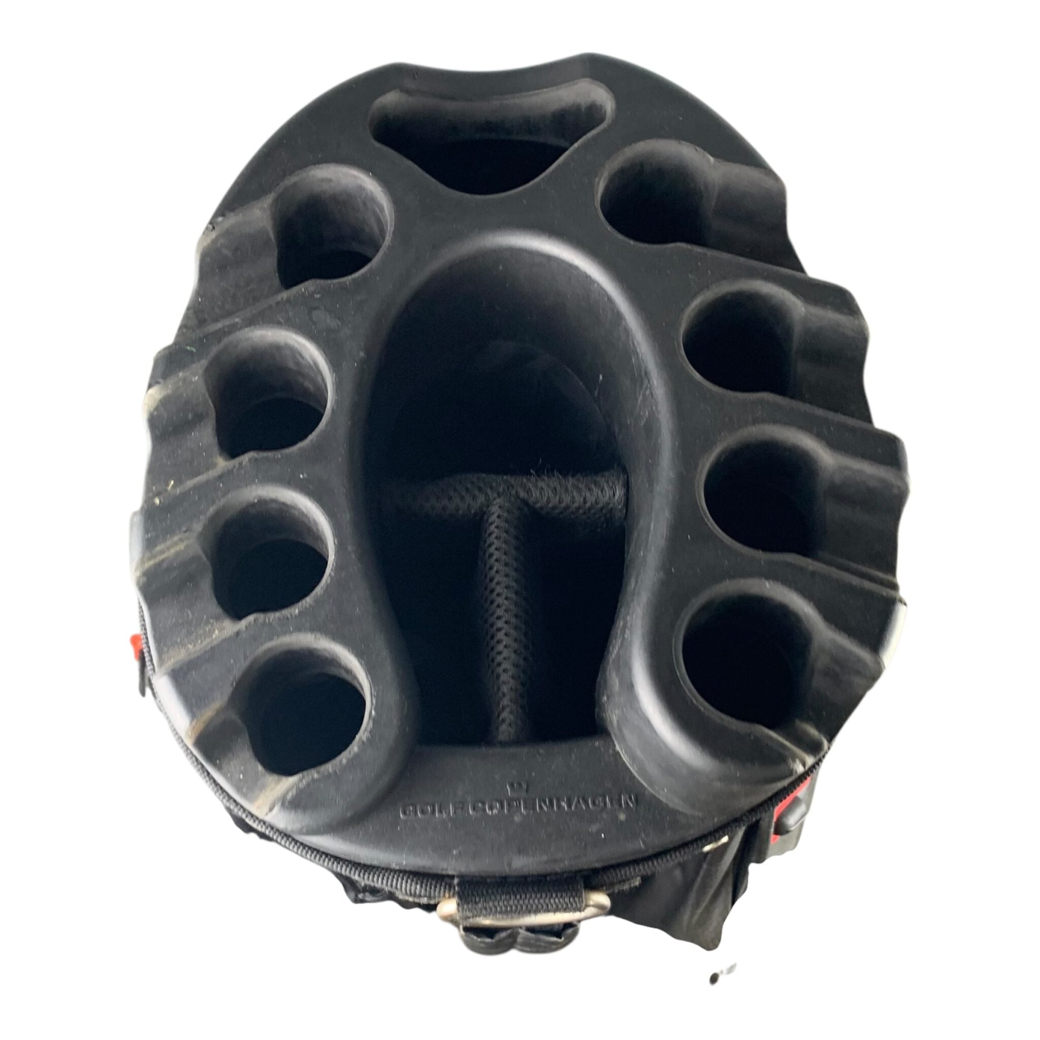 Golf Copenhagen Cartbag / Schwarz/Rot / 12-Raum 