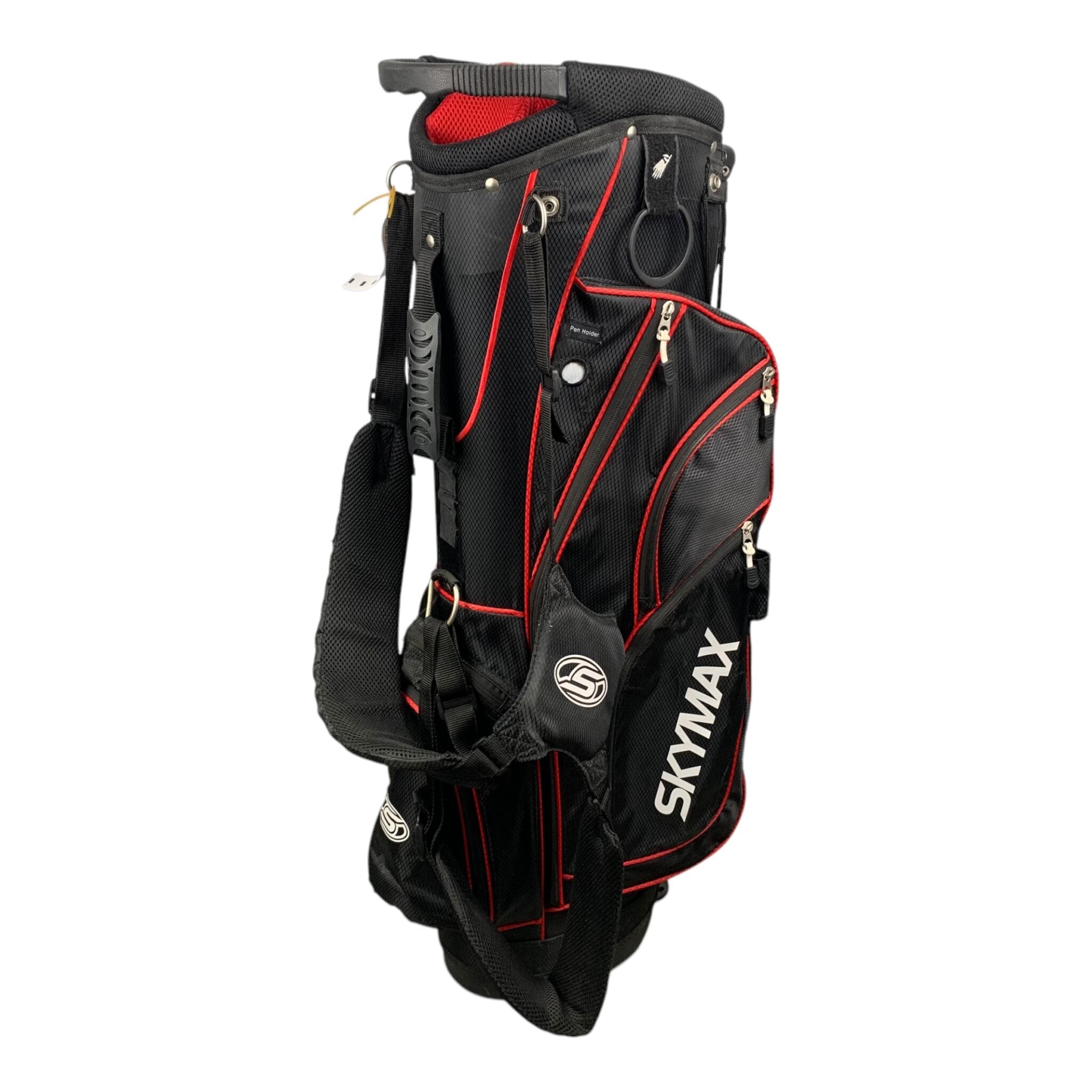 SkyMax StandBag / Schwarz/Rot / 7 Fächer