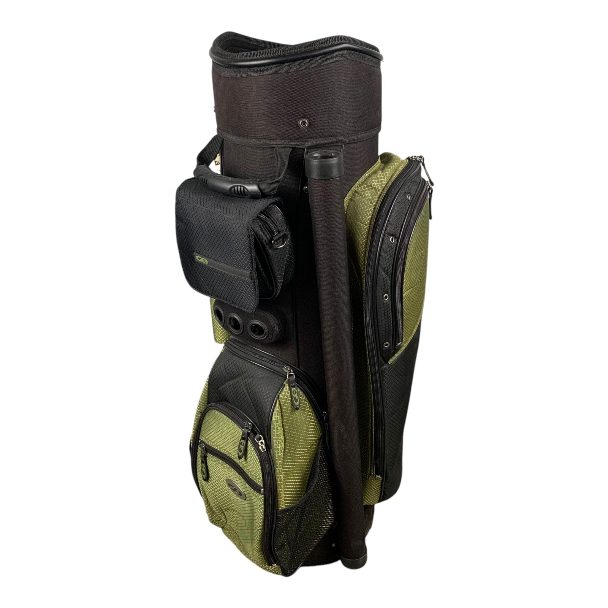 Go Golf CartBag / Schwarz/Grün / 14 Fächer