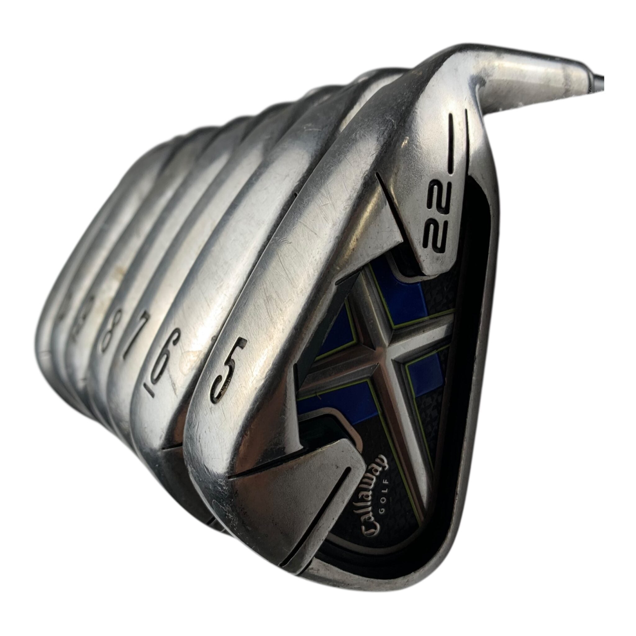 Callaway X-22 Eisenset / Flex A-Flex / 5-SW / Graphit
