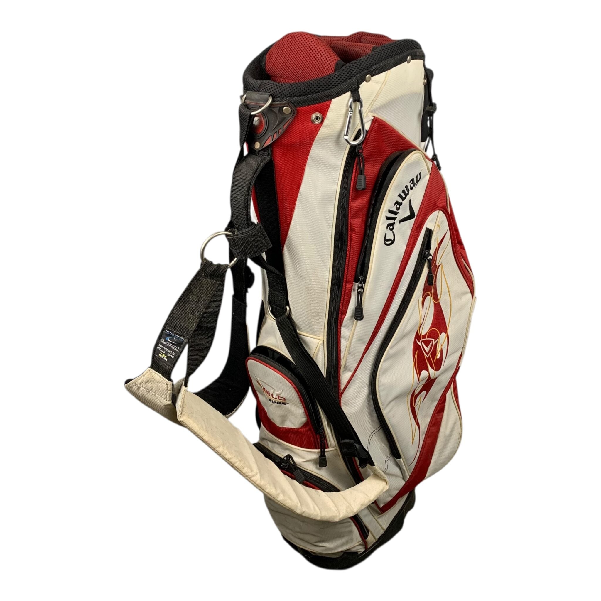 Callaway Stand Bag / Weiß/Rot / 7-Raum 