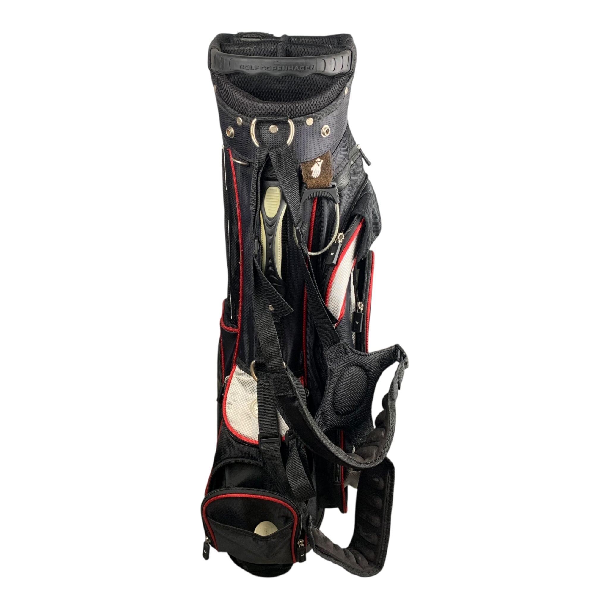 Golf Copenhagen Standbag / Schwarz/Rot / 6-Raum 