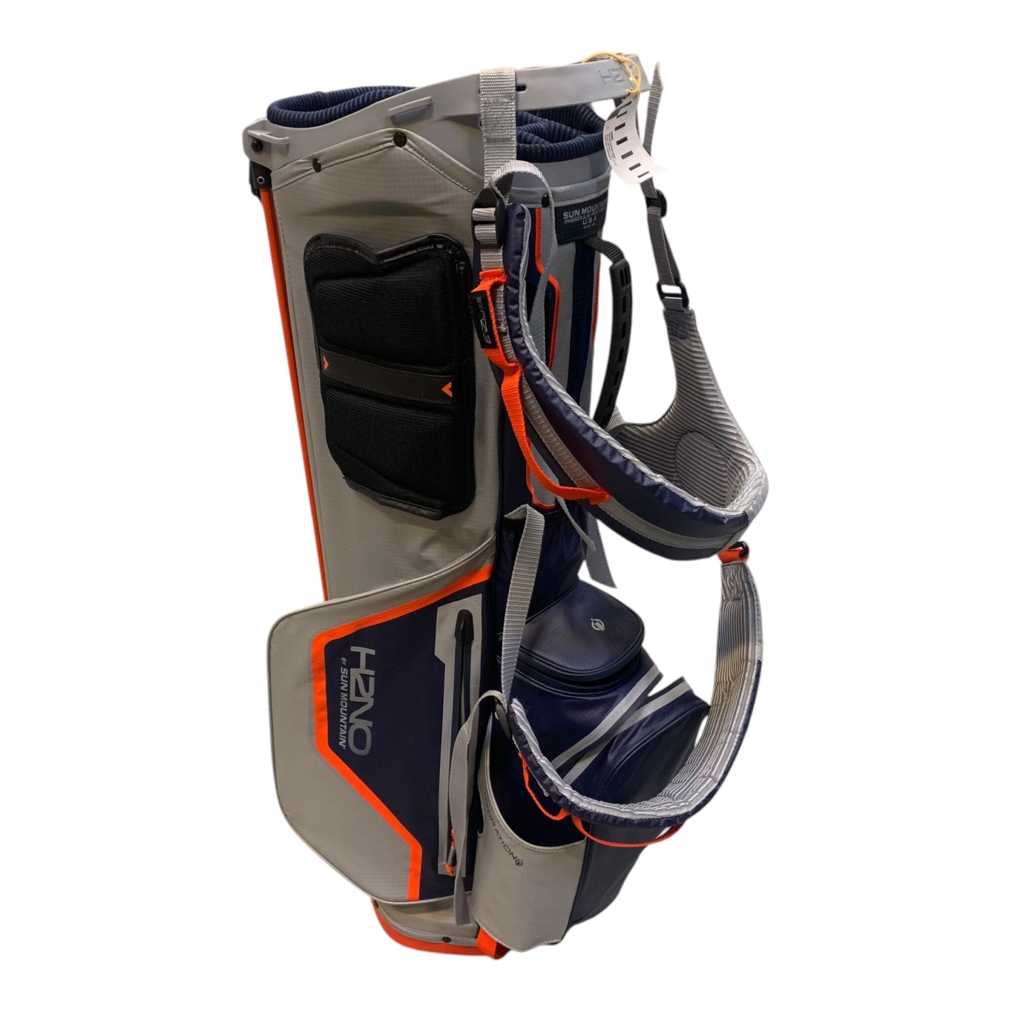 Sun Mountain H2NO Standbag / Marineblau/Grau/Orange / 14 Zimmer