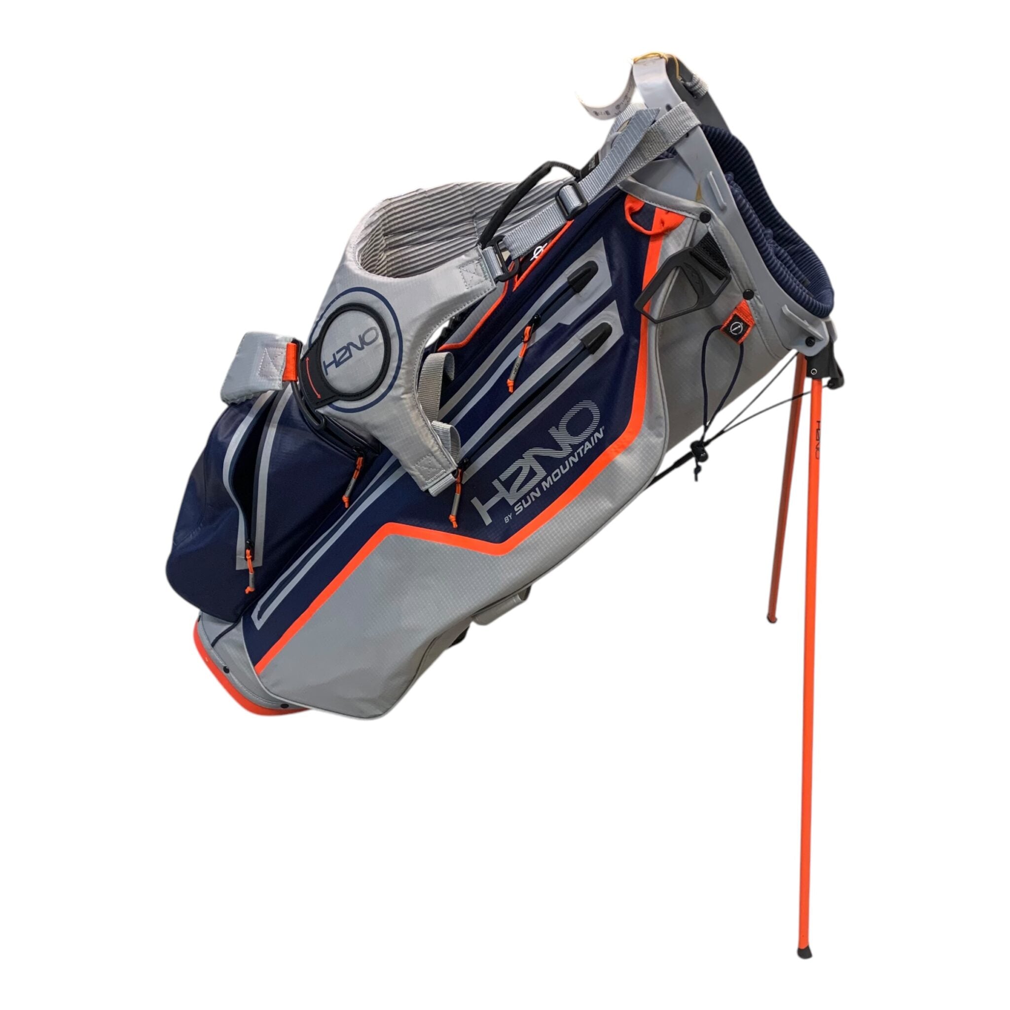 Sun Mountain H2NO Standbag / Marineblau/Grau/Orange / 14 Zimmer
