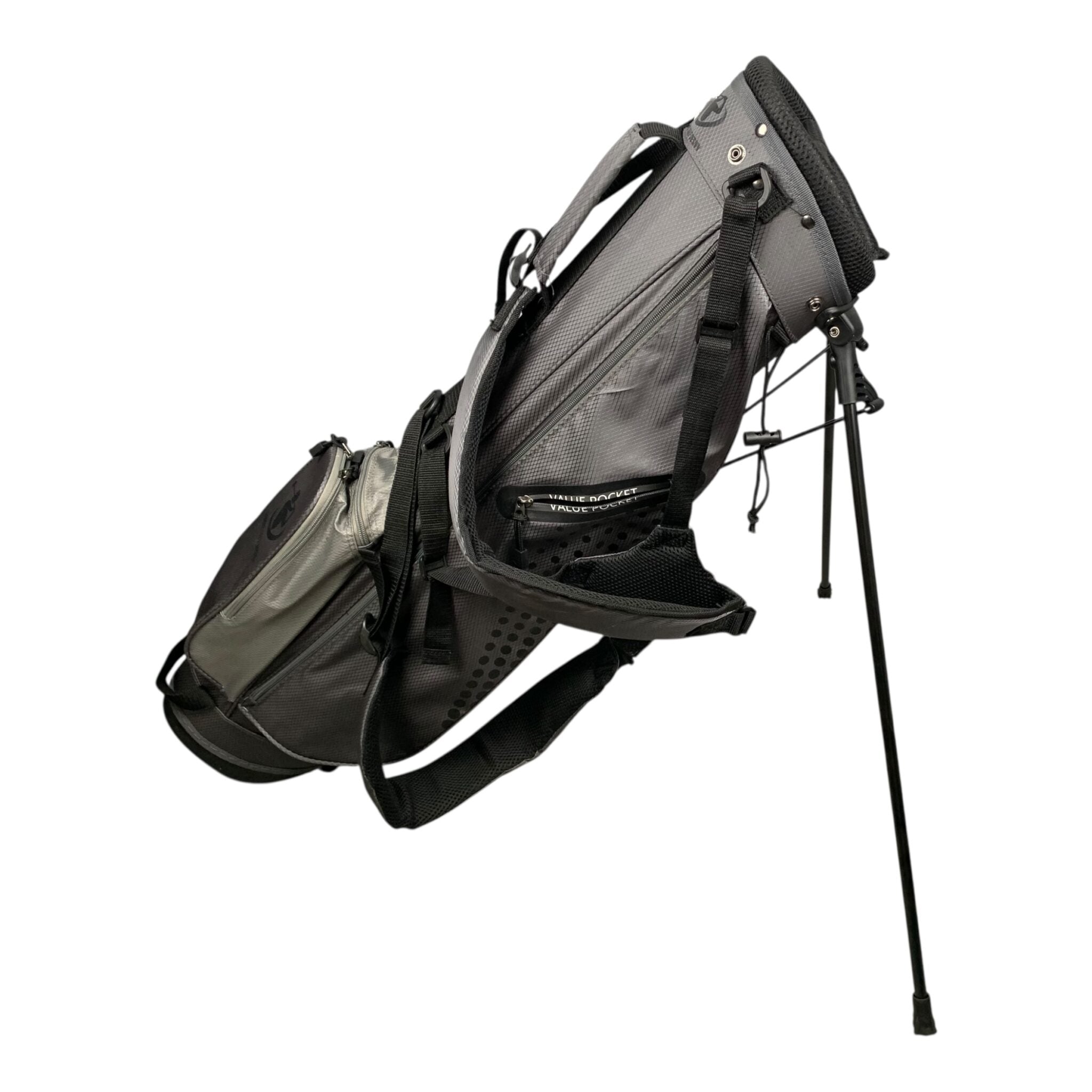 Nordic Golf Design Pencilbag / Grau/Schwarz / 5 Fächer 