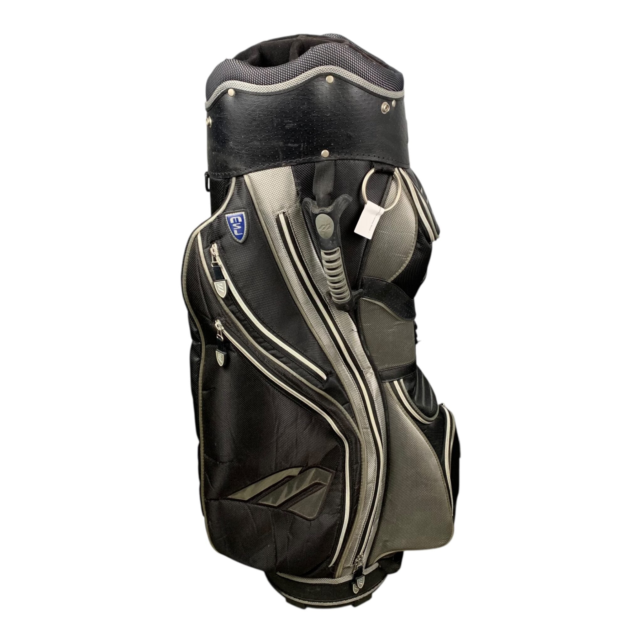 Mizuno Cartbag / Schwarz/Grau / 14 Fächer 