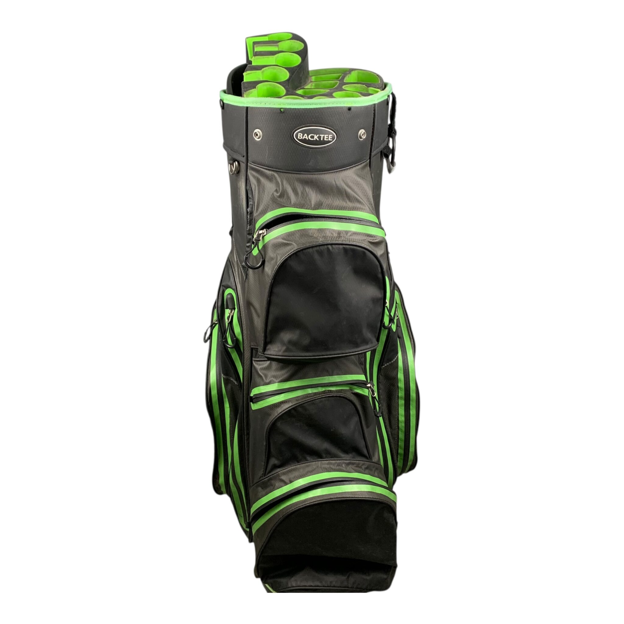Backtee Cartbag / Schwarz/Grün / Divider-Top 
