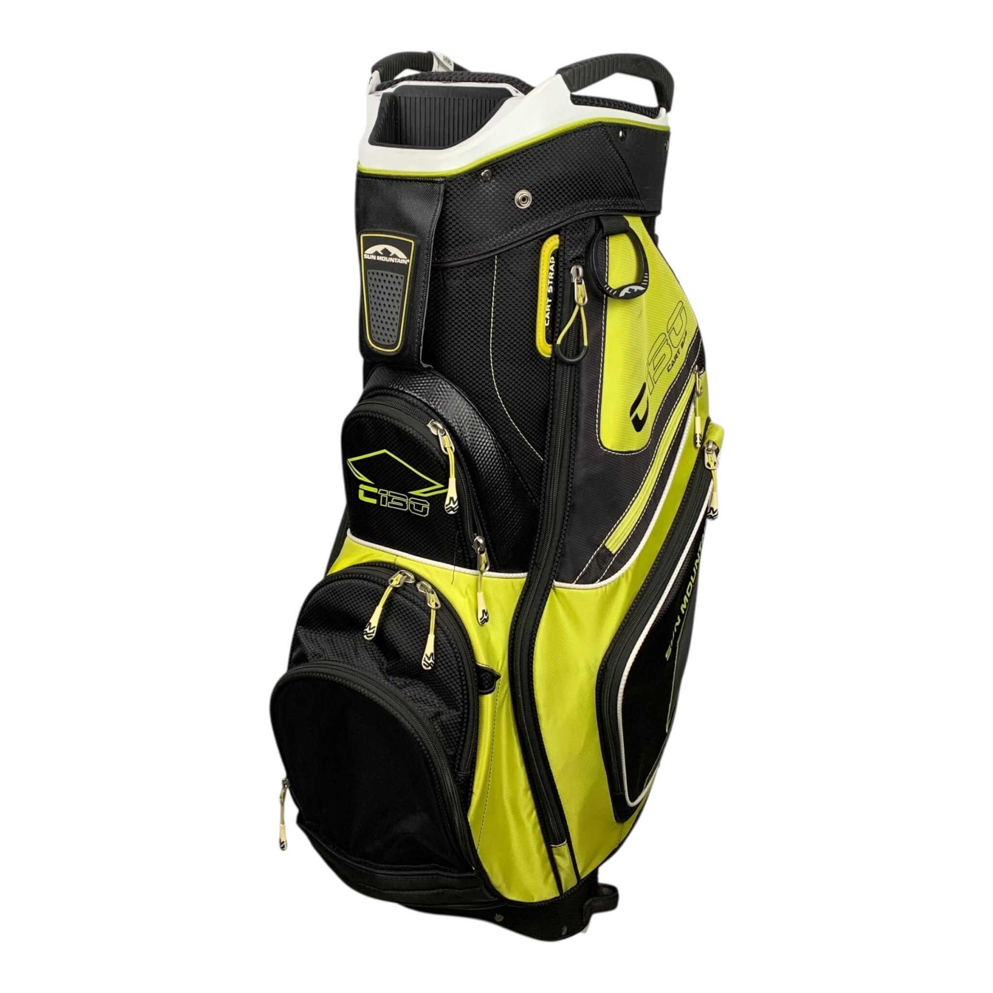 Sun Mountain C130 Cartbag / Gelb/Schwarz / 15-Zimmer 