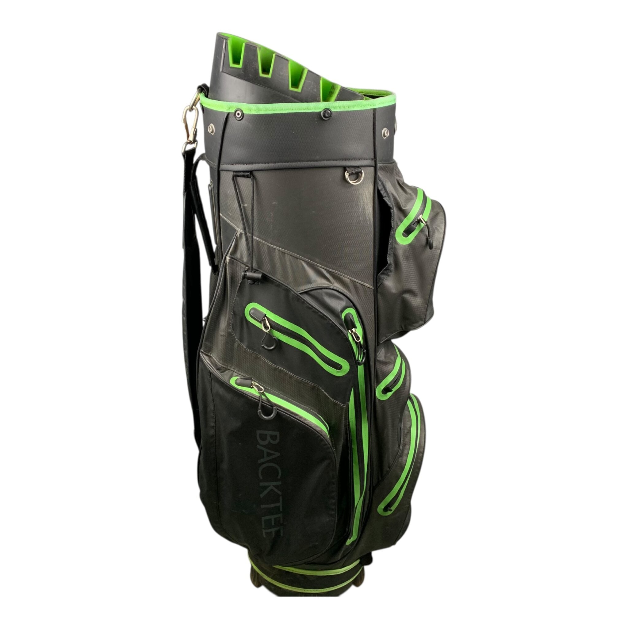 Backtee Cartbag / Schwarz/Grün / Divider-Top 