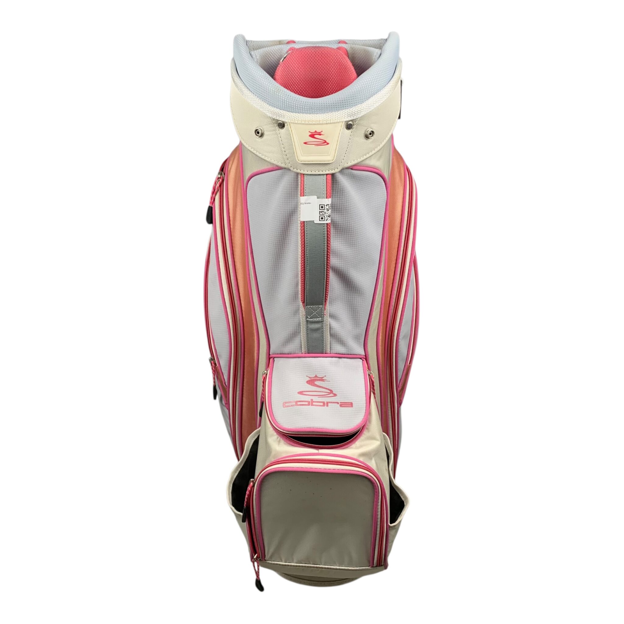 Cobra Cartbag / Weiß/Pink / 14 Fächer 