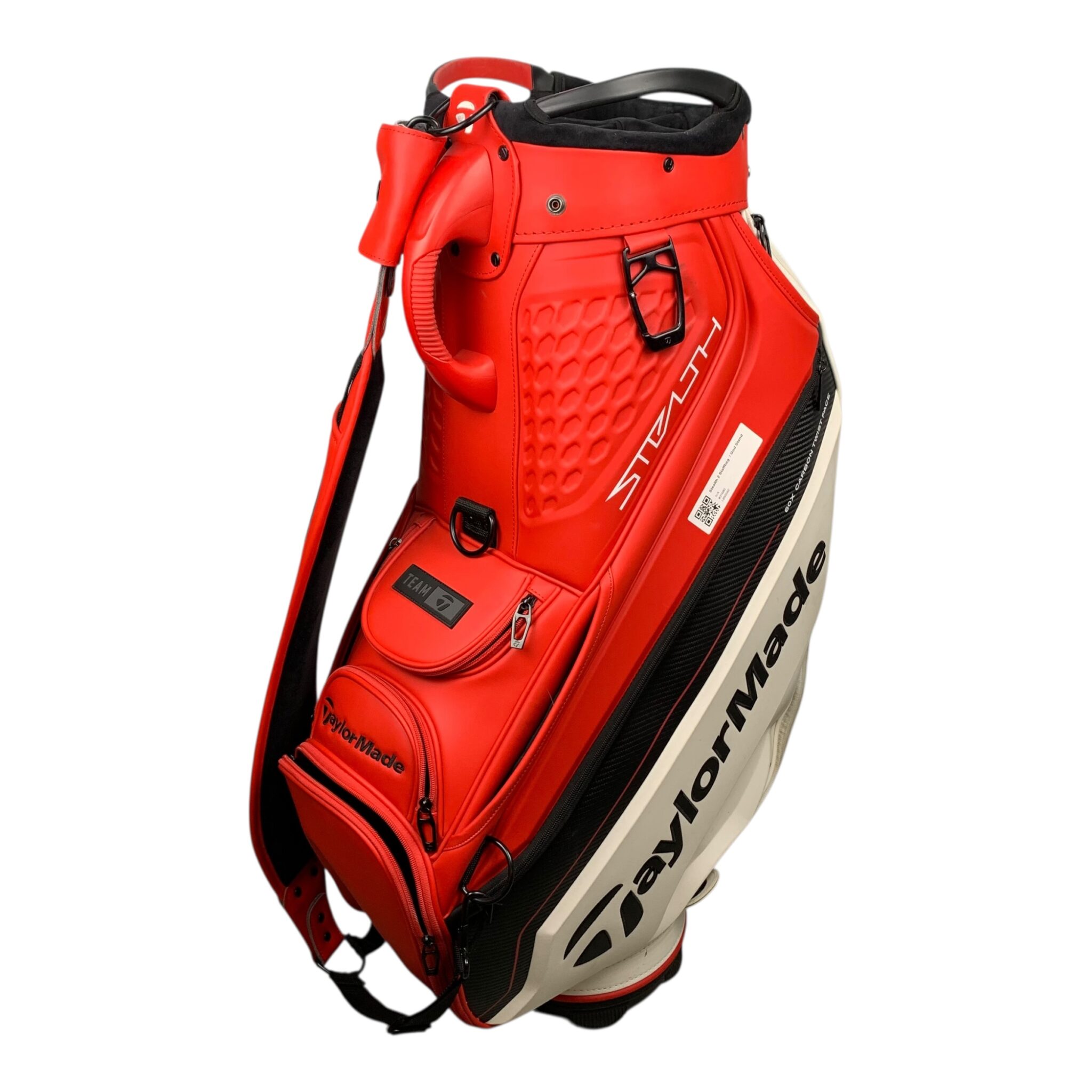 Taylormade Stealth Staffbag / Weiß/Rot / 6-Fächer 