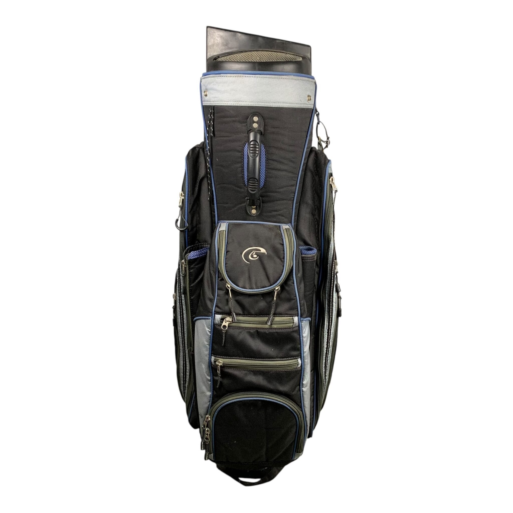Golf Copenhagen Cartbag / Schwarz/Grau / 10 Fächer 