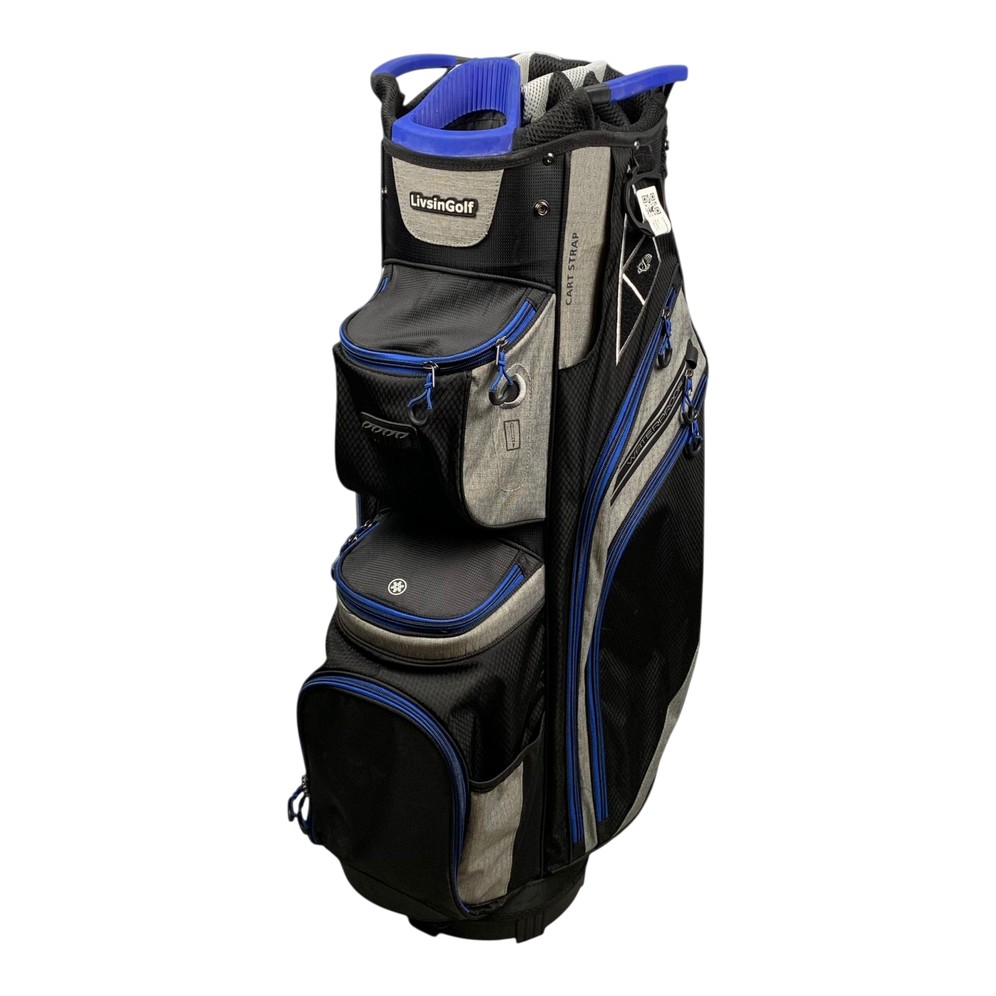 LivsInGolf Cart Bag / 14-Way / Black hovedbillede - brugt golf udstyr i god stand