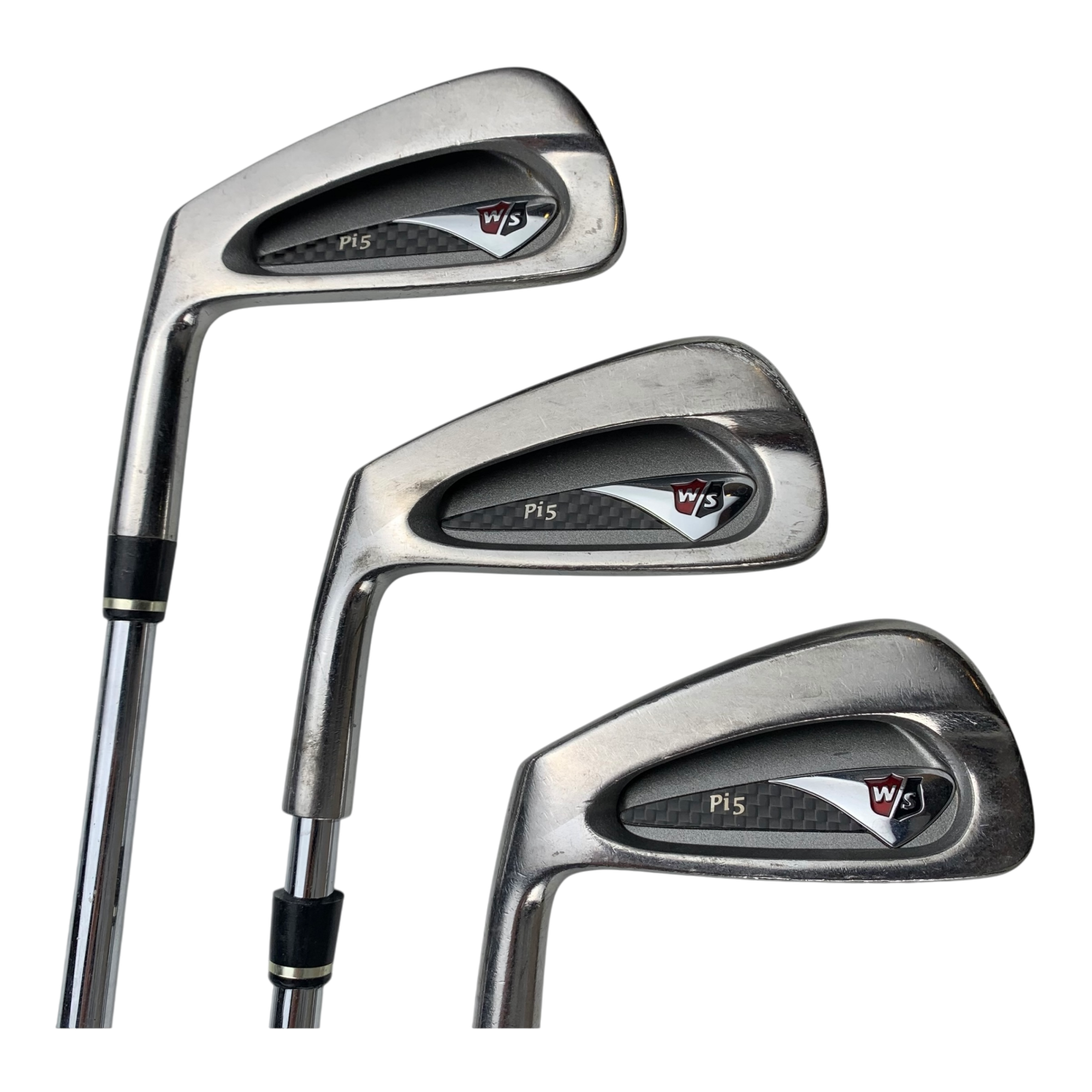 Wilson Staff Pi5 Jernsæt / Flex Stiff / 3-SW / Stål Venstre hovedbillede - brugt golf udstyr i god stand