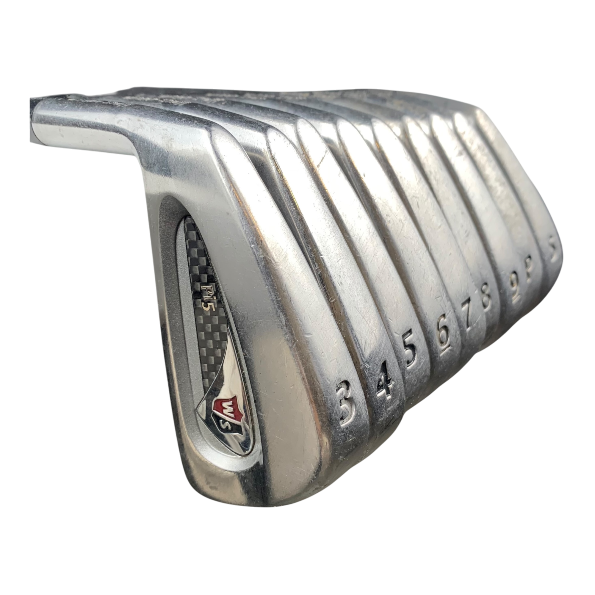Wilson Staff Pi5 Jernsæt / Flex Stiff / 3-SW / Stål Venstre galleri billede 3 - brugt golf udstyr i god stand